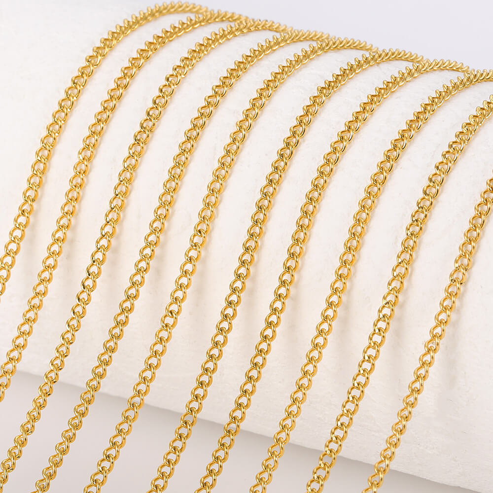Cadena de Banda 2.0mm - Oro