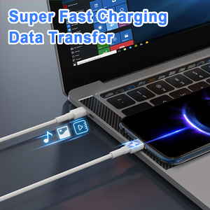 Trend beyaz 1m tpe usb c kablosu 60w max süper şarj tipi c için c uab kablosu şarj C port telefon - Product Image 3