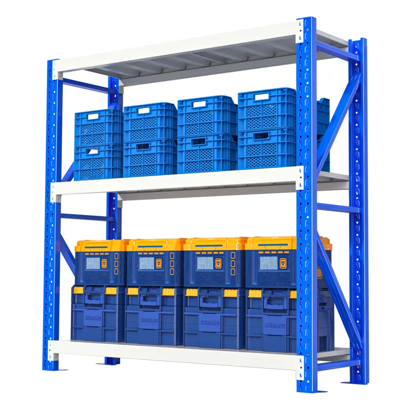 Personalización Estante de servicio pesado Sistema de almacenamiento de almacén Estante de almacén de acero para estantes de almacén