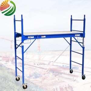 Andamio de escalera extendida de aluminio móvil con torre de andamio telescópica multifuncional de rueda en andamio - Product Image 1