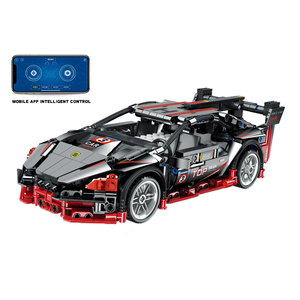 QS Manufactory Toy costruzione fai da te 2.4Ghz programmazione App a 4 canali Dual-Mode telecomando modello di auto Building Block Set giocattoli - Product Image 1