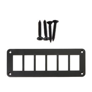 Mới 1 / 2 / 3/4/6/8 Rocker chuyển nhà khung cho carling arb <span class=keywords><strong>Narva</strong></span> (37mm x 21mm) Bảng điều khiển cài đặt Bảng điều khiển nhôm - Product Image 1