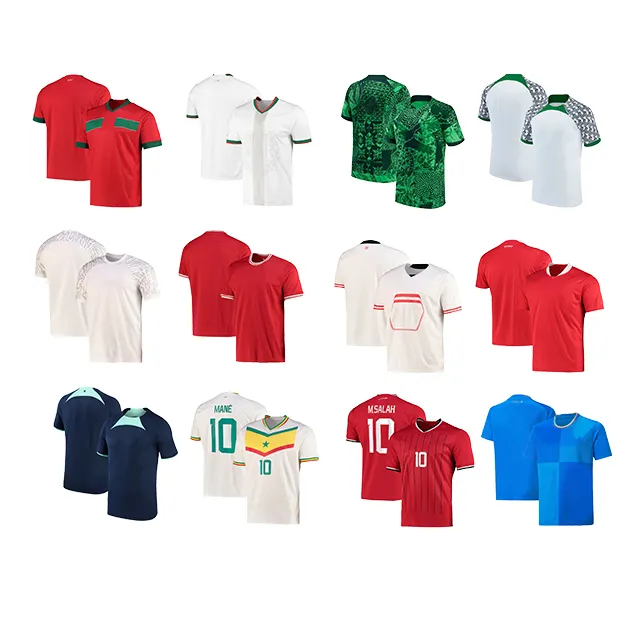 Camiseta de fútbol Nuevo modelo 2023 copa de calidad tailandesa tops versión de fanáticos uniforme Nigeria Camisetas de fútbol mundial 2022 jerseys