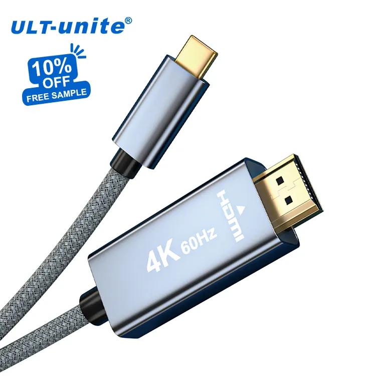 ULT-unite Adaptateur USB 2m 4K 60Hz 4K ultra HD et effets visuels 3D Câble USB Type C vers HDMI