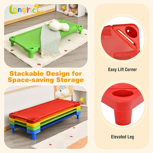 Montessori mẫu giáo mầm non ngủ trưa GiườNg Lưu trữ cũi trẻ em đặc biệt xếp chồng bé đặc biệt giường đơn chăm sóc ban ngày lớp học cũi - Product Image 3