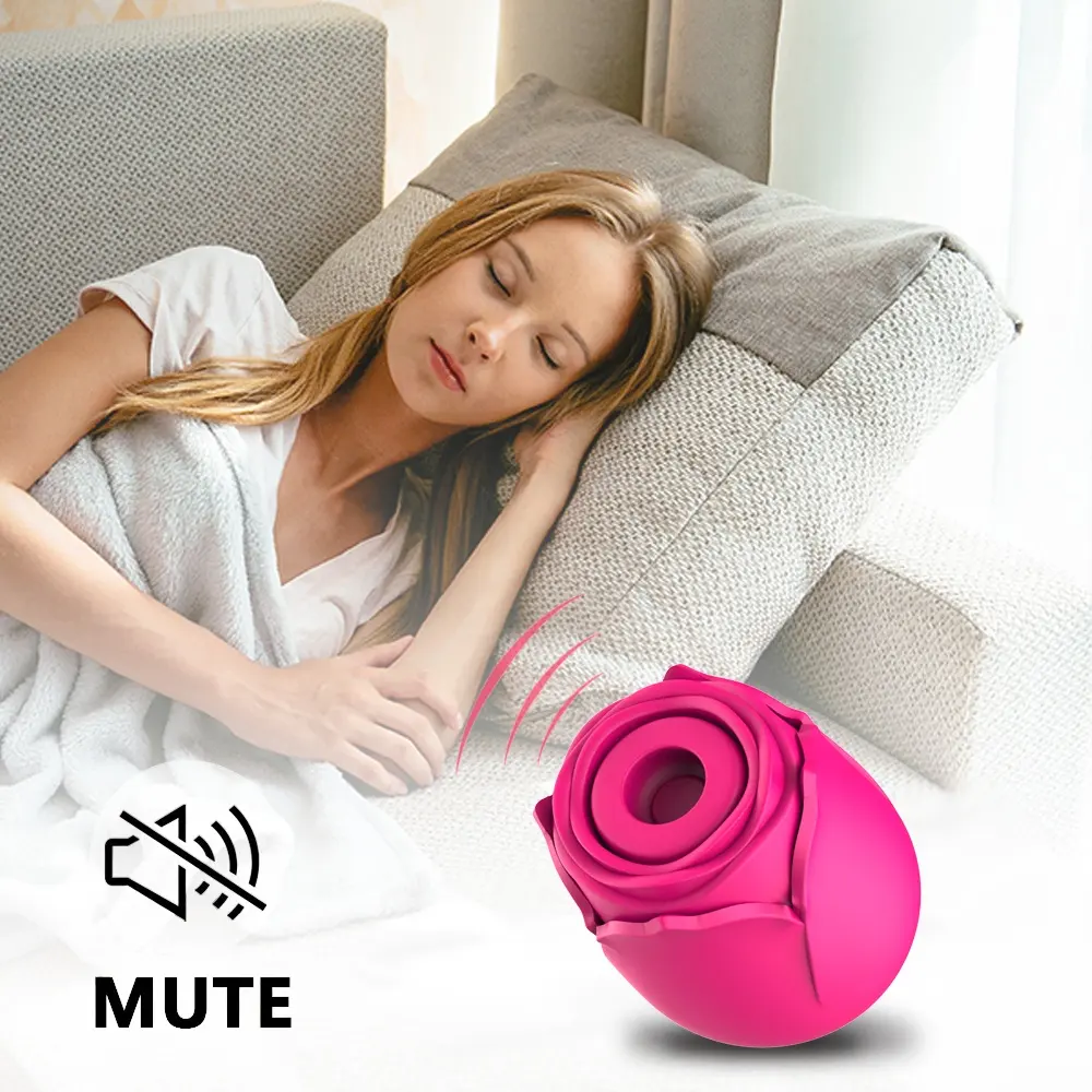 Succionador de pezón para mujer, huevo vibrador de rosa, juguete de flor de succión, punto G adulto, clítoris, succión del clítoris, juguete vibrador