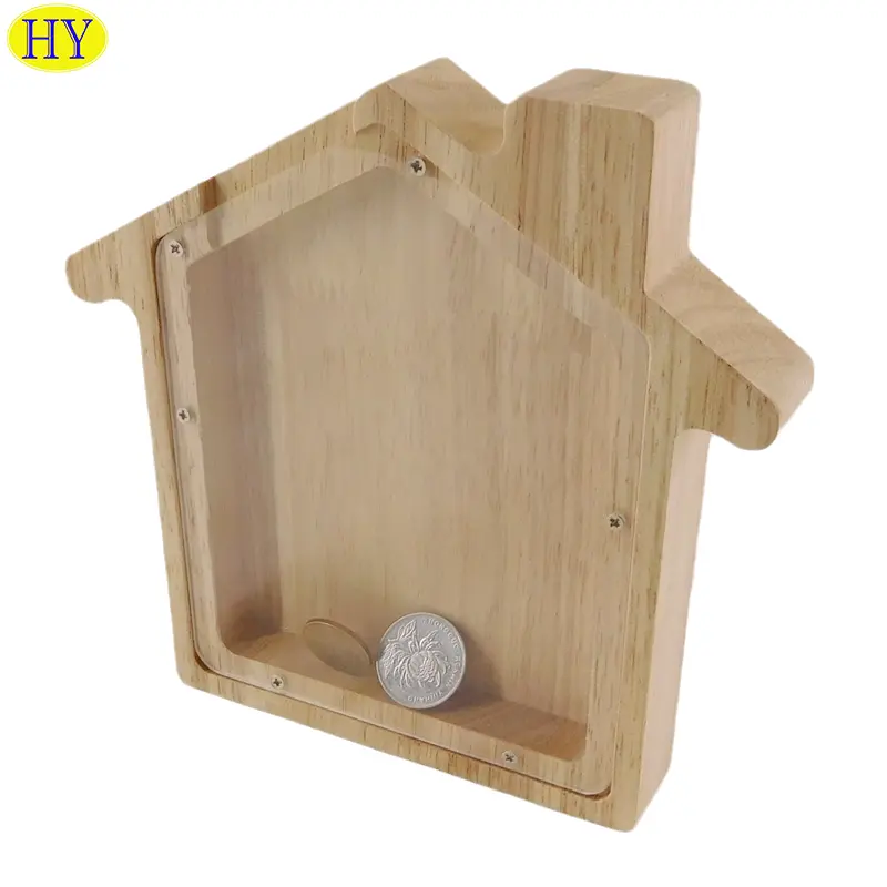 Piggy Bpiggy Coinalized Dmoney Boxme Decor Caja de ahorro de dinero Cerdo de madera en forma de Huchas Madera al por mayor para niños Regalo para niños