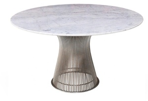 Phong Cách Platner Vòng Bàn Ăn Cơ Sở Thép Không Gỉ Tempered Glass Đá Cẩm Thạch Bàn Ăn Phòng Bàn - Product Image 6