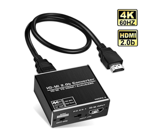 4K 60Hz HDMI 2,0 Audio Splitter 5,1 arco HDMI Audio Extractor HDCP 2,2 HDR10 de Audio convertidor 4K HD-MI óptica TOSLINK SPDIF - Product Image 4