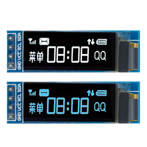 0.91 Inch <strong>OLED</strong> Module 0.91&quot; White/Blue 128X32 <strong>OLED</strong> LCD LED Display Module IIC Communicate for Ardunio - Product Image 1