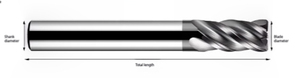 70 derece Tungsten çelik yuvarlak burun freze kesicisi 4 kenar dairesel ark kesici karbür ısıl işlem kalıp çelik - Product Image 6