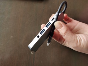 5合1集线器USB C型HDMI兼容多端口适配器，带输出USB 3.0 2.0音频USB C PD充电端口 - Product Image 3