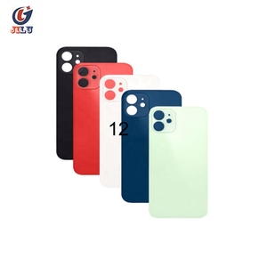 LOGO renkli cam cep telefonu kılıfı arka kapak Iphone 12 11X8 7 6 için arka gövde kapağı - Product Image 1
