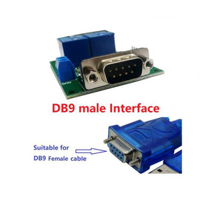 DC 12V 2 Channel DB9 Female/Male RS232 UART Remote Control Switch Board SerialポートRelay Module - Product Image 3