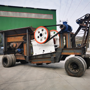 Di động máy nghiền con lăn với điều khiển PLC và động cơ AC cho Vàng/quặng & mỏ đá Khai Thác-năng suất cao rung màn hình máy nghiền - Product Image 3