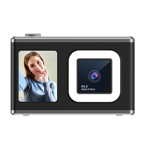 Cámara digital de 50MP Zoom y enfoque automático HD Lente dual Cámara de video con tarjeta CCD con luz de relleno inteligente Mini Cámara Selfie para niños - Product Image 2