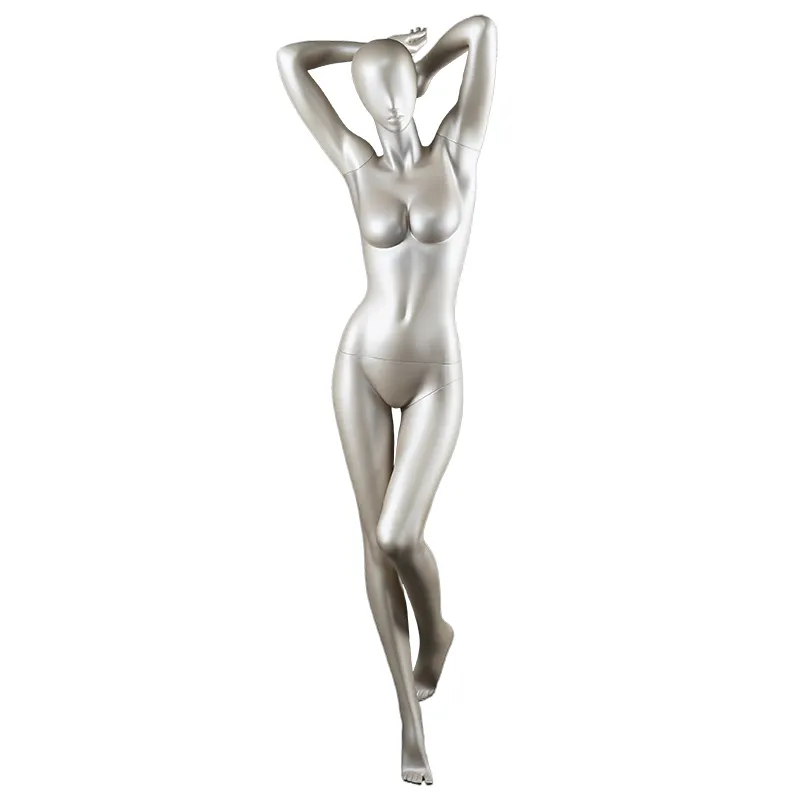 Sexy female gold mannequin stand realistic mature mannequin women mannequin