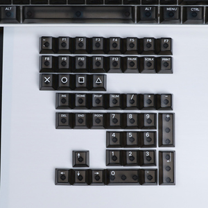 HZGAMER 108keys Black Transparent White Print Keycap Set, Original <strong>Computer</strong> Mechanical <strong>Keyboard</strong> CHERRY OEM Profile Keycaps - Product Image 6