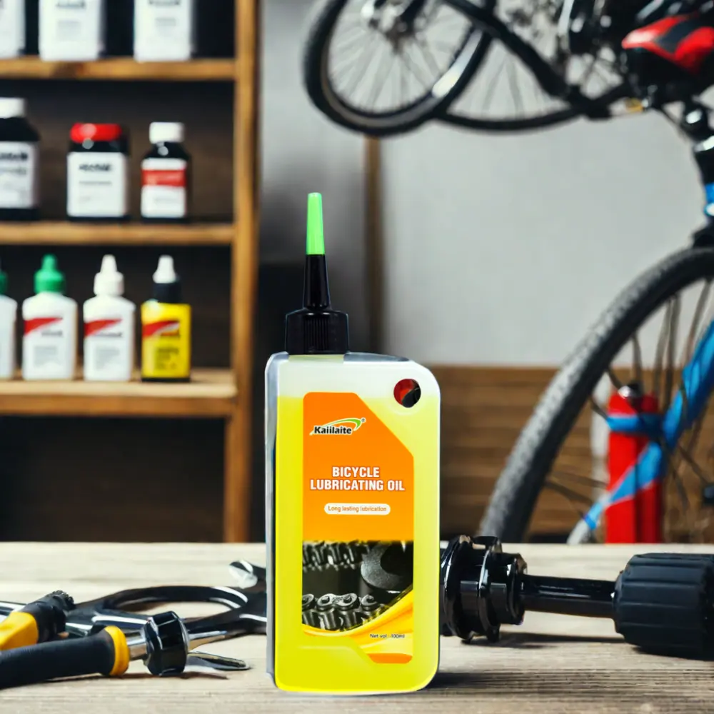 Bicicleta de montaña Horquilla delantera y cadena Lubricación Aceite Mantenimiento de cadena de bicicleta Amortiguador Limpiador y lavado