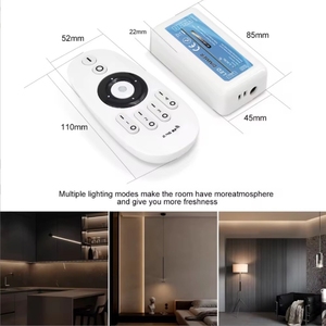 DC12V-24V Monochrome Led <strong>Controller</strong> <strong>with</strong> Button RF 2.4G Touch Remote for Single Color Led Strips - Product Image 4