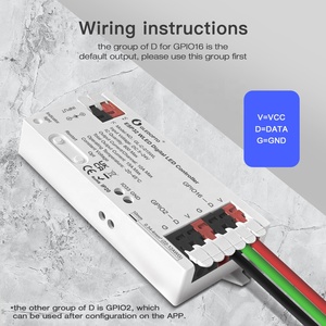 2024 ESP32 WLED Digital <strong>LED</strong> <strong>Controller</strong> DC5~24V, Max 15A <strong>Output</strong>, Max 800 <strong>ICs</strong> Size: 108*45*18mm RGB CCT - Product Image 5