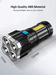 Torcia a Led multifunzionale impermeabile portatile luce Flash a Led di emergenza - Product Image 6
