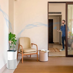 Oturma odası için elektrikli masaüstü hava temizleyici düşük gürültü HEPA & elektrostatik filtre abd tak ev kullanımı için - Product Image 2