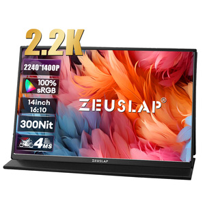Fábrica OEM ODM Ultrafino 14 pulgadas 1400P IPS QHD Pantalla Monitor 60Hz para Teléfonos Portátiles y Ordenadores - Product Image 1