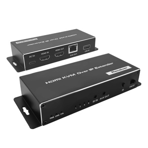 SYONG 4K 200M <strong>HDMI</strong> Transmitter and Receiver + USB KVM Over IP Extender Cat RJ45 Ethernet Network Cable IR Control Mouse Keyboard - Product Image 1