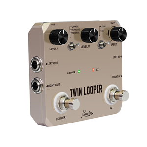 Rowin LTL-02 ikiz Looper Pedal 10 dak döngü süresi yükseltilmiş Undo Redo çift parça döngü etkisi elektrik gitar için - Product Image 6