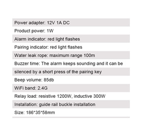 Tuya WIFI Water Leak <strong>Sensor</strong> Leakage <strong>Detection</strong> Project <strong>Using</strong> Data Center Environmental Monitoring Rope Detector Alarm Device