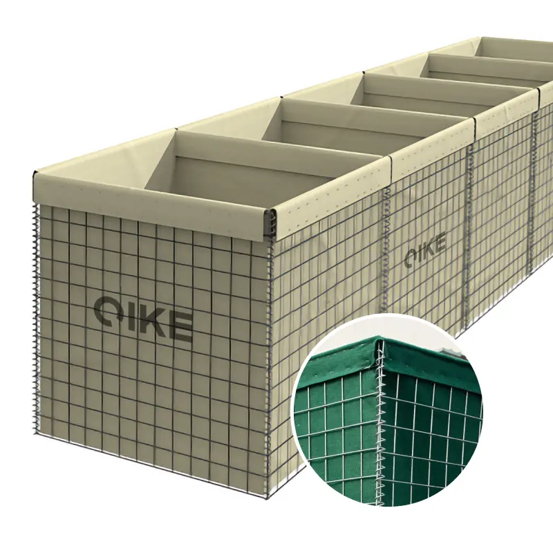 Hochfeste Antikorrosions-Bastionsbarriere Mühle 7 Sand-Sprengwand Defensive Sandbarriere Sicherheit explosionssicher Wand Hesco