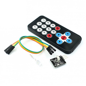 Kit per telecomando Wireless a infrarossi nero HX1838 per prodotti Smart Smart Electronics! - Product Image 1