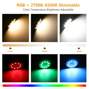 Tuya APP Bluetooth bağlantısı akıllı RGB derinlik karartma ve renk sıcaklığı ayarı çok renkli G4 LED ışık - Product Image 4