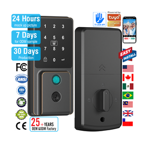 Te'an Electric Smart Türschloss Digital mit Finger abdruck karte Netzwerk Passwort Riegels chlösser für Hotels Steel Network Compatible - Product Image 1