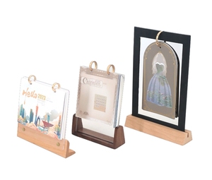 Chất Lượng Cao Sồi Bằng Gỗ Lịch Cơ Sở Ảnh Cơ Sở Bằng Gỗ Ảnh Đứng Thẻ Gỗ Đứng Bằng Gỗ Hiển Thị Bằng Gỗ Sản Phẩm Bằng Gỗ Cho Giá - Product Image 6