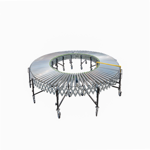 Motor-Powered Expandable Flexible Roller Conveyor <strong>Machine</strong> Truck <strong>Loading</strong> <strong>Unloading</strong> Driven Powered Roller Conveyor Wheel Core - Product Image 1