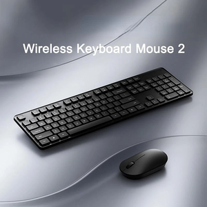 Teclado para Xiaomi 2023 Keyboard Mouse Set 2 para ordenador de oficina 2,4 GHz inalámbrico portátil negro minimalista 104 teclas Teclados - Product Image 3