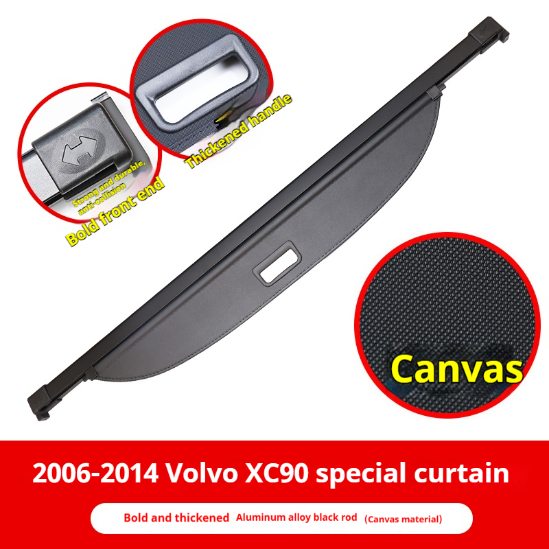 2006-2014 Volvo XC90: Toile noire/beige, cuir, carbone Stria