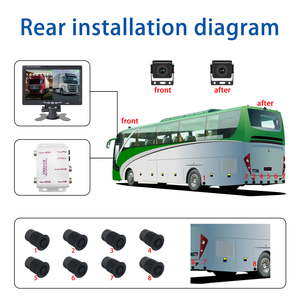 Pantalla de 7 pulgadas, sistema de cámara de visión trasera de 2 canales para cámara de camión con Sensor de aparcamiento Digital, sistema de cámara 1080, Ayuda de marcha atrás para coche - Product Image 4