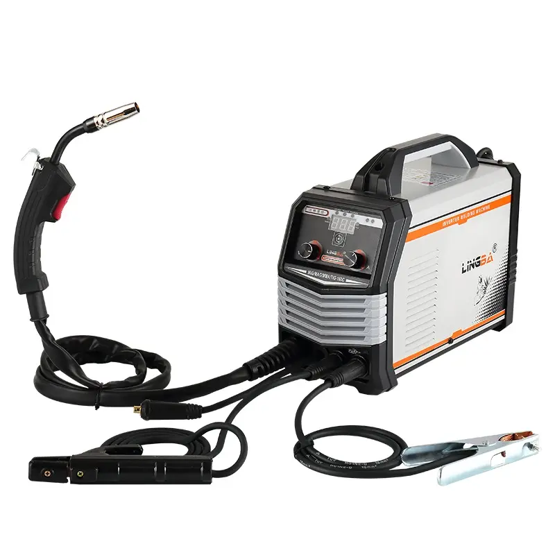 Máquina de soldadura 5 en 1, 110V, MMA, TIG, MIG, 160A, IGBT, CO2 de aluminio, sin gas, 220V, inversor Mig, precio