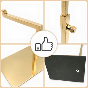 Rắn thép không gỉ treo giá Kính thiên văn Giày Túi Túi xách hiển thị da túi giá Prop Giá treo túi Kim Loại hiển thị - Product Image 4