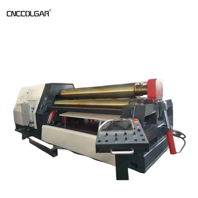 CNCColgar CNC máquina de laminación hidráulica de 4 rodillos para placa de metal