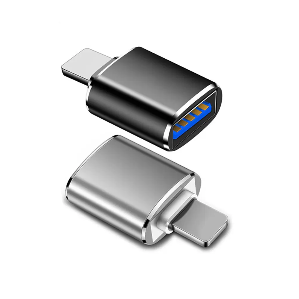 Convertidor OTG USB3.0 a A p l e adaptador compatible con unidad flash USB y transmisión de datos iPad