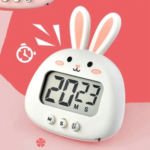 Timer da cucina Timer di allarme grande schermo tempismo preciso cartone animato coniglio manuale promemoria orologio fornitura casa bunny timer - Product Image 5