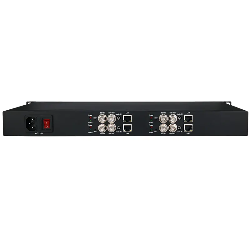 4 채널 SDI IP 인코더 H.265 HD-SDI 3G-SDI 비디오 라이브 스트림 IPTV RTMP 인코더