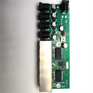 สวิตช์อีเธอร์เน็ตอุตสาหกรรม PCB 4พอร์ต100Mbps โมดูลสวิตช์เครือข่ายพลังงานย้อนกลับสำหรับแผงเครือข่ายพลังงานแสงอาทิตย์