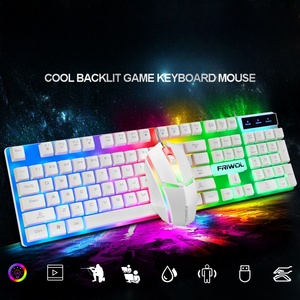 W01-W10 Mechanical <strong>Keyboard</strong> USB Wired <strong>Keyboard</strong> RGB rainbow Light for Gaming Computer 104keys Ergonomics Multimedia <strong>Keyboard</strong> Set - Product Image 6