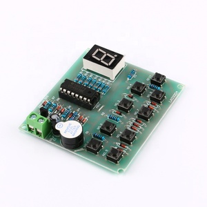NE555 8 yolları dijital yanıtlayıcı kitleri elektronik bileşen CD4511 kaynak lehimleme uygulama kurulu PCB deney DIY kiti - Product Image 2