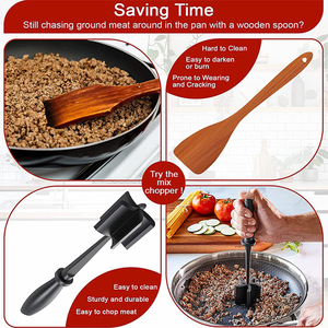 2023 Upgrade New Small Manual <strong>Masher</strong> Meat Multifunctional Kitchen Food Processor Meat and Vegetable Chopper Grinder - Product Image 3